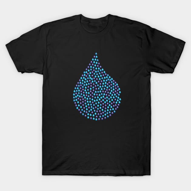 Water Drops T-Shirt by GetHy